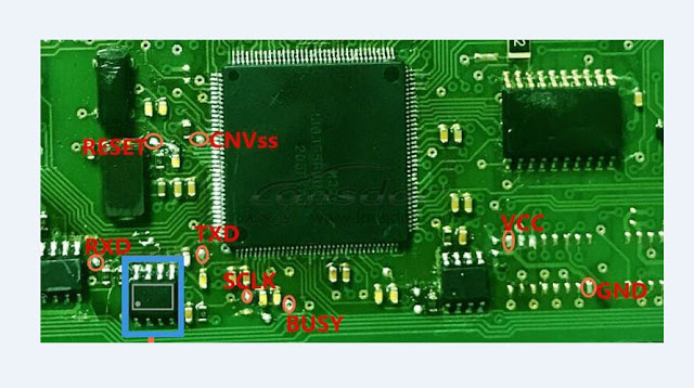 
			Volvo XC90 CEM RENESAS M32C Pinout of Lonsdor K518 KPROG2		