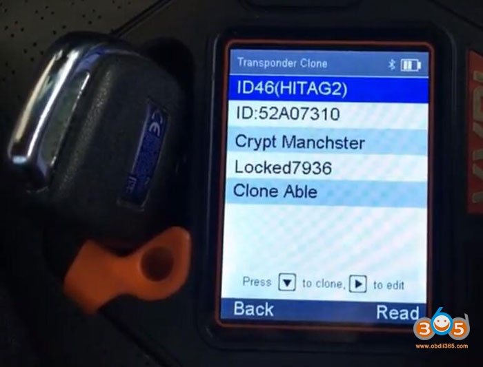 
			VVDI Key Tool Calculates Hyundai Accent 2015 ID46 Pin Code		