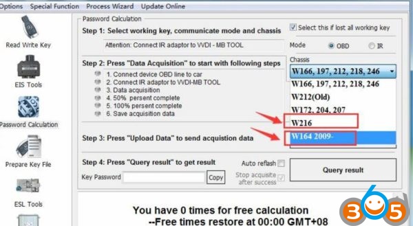 
			VVDI MB Tool Unlock W204 ESL without Renew EIS		