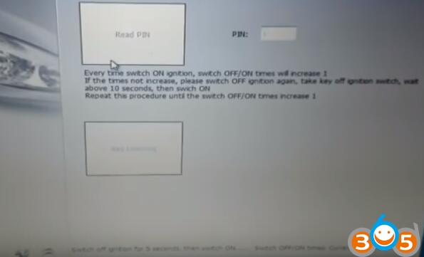 
			VVDI2 PSA read Citroën PIN and key learn		