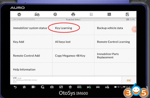 
			VW Passat 2014 Kessy Key Learning using Auro IM600		