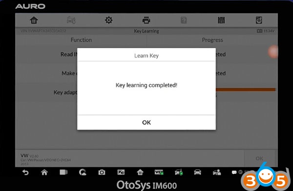 
			VW Passat 2014 Kessy Key Learning using Auro IM600		