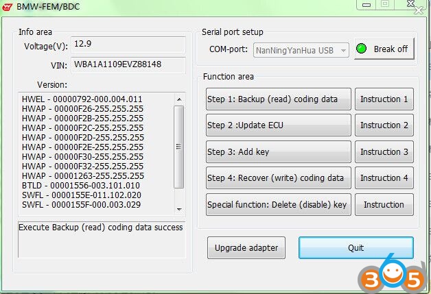 
			What Tool to Program Key for BMW F-series FEM System?		