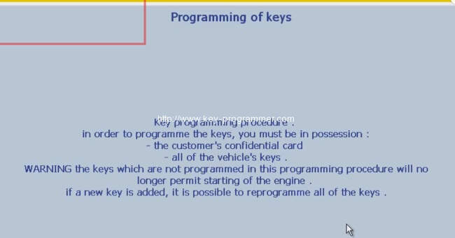 
			Which tool to program key for Peugeot 307 2001?		