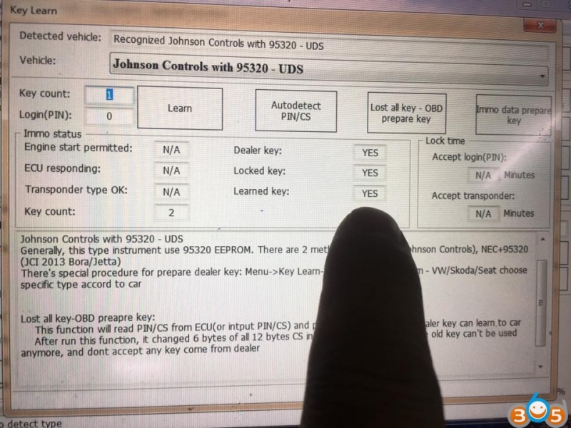 
			Xhorse VVDI2 does VW Audi All Key Lost via OBD		