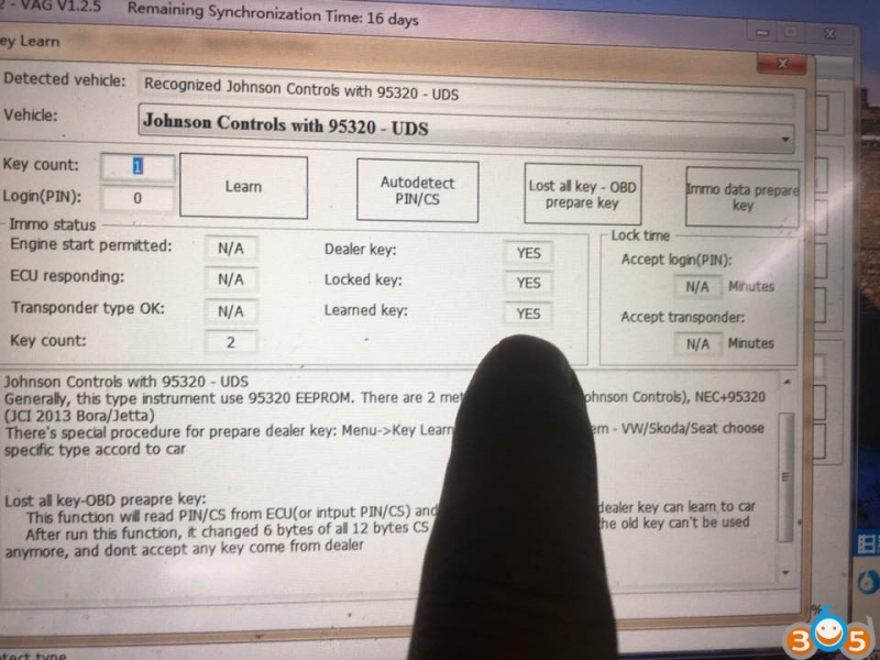 
			Xhorse VVDI2 does VW Audi All Key Lost via OBD		