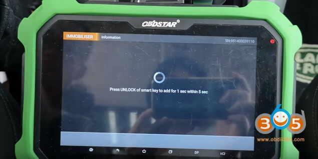 
			2012 Land Rover Discovery 4 All Keys Lost Programming by Obdstar X300 DP PLUS		
