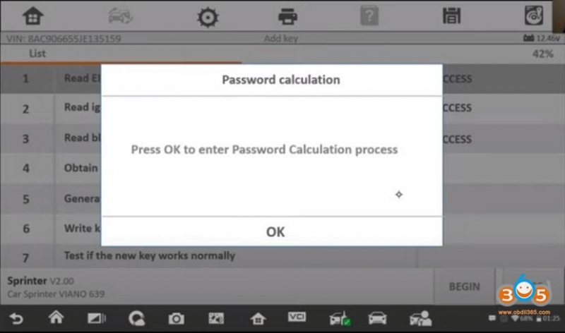 
			Autel IM608 Adds A New Key to Sprinter 2006 W639		