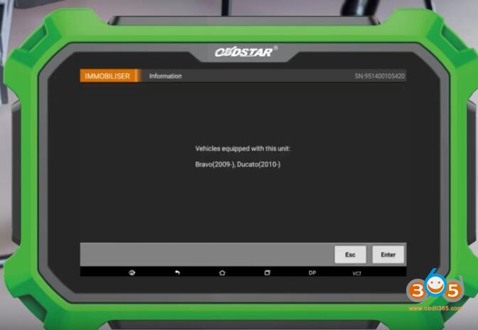 
			Fiat MARELLI 70F3378 + 95160 Key ID46 Pincode Reading with OBDSTAR		