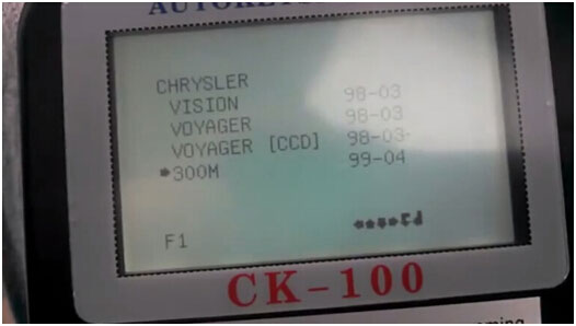 
			How to use CK100 to program Chrysler 300M Smart Key		