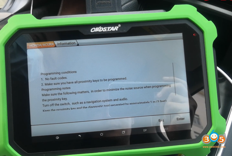 Obdstar Honda Accord 2021 Akl 10