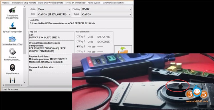 
			Program BMW CAS3+ Key with Autel XP400 and VVDI2		