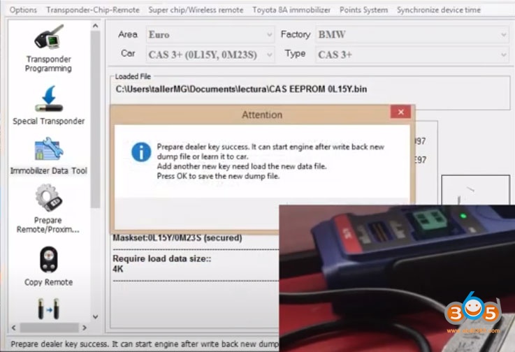 
			Program BMW CAS3+ Key with Autel XP400 and VVDI2		