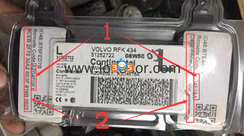 
			Volvo V50 S40 Remote Key Programming by Lonsdor K518		