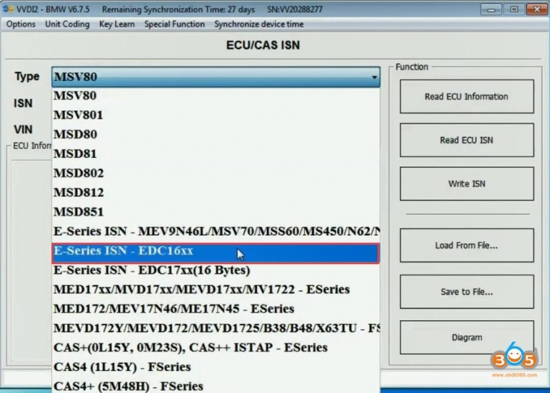 
			Which Tool to Read BMW EDC16c35 ISN Code?		