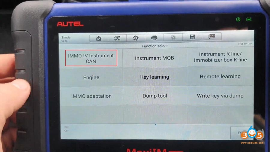 Autel Maxiim Im508 Skoda Octavia 2013 All Keys Lost 06
