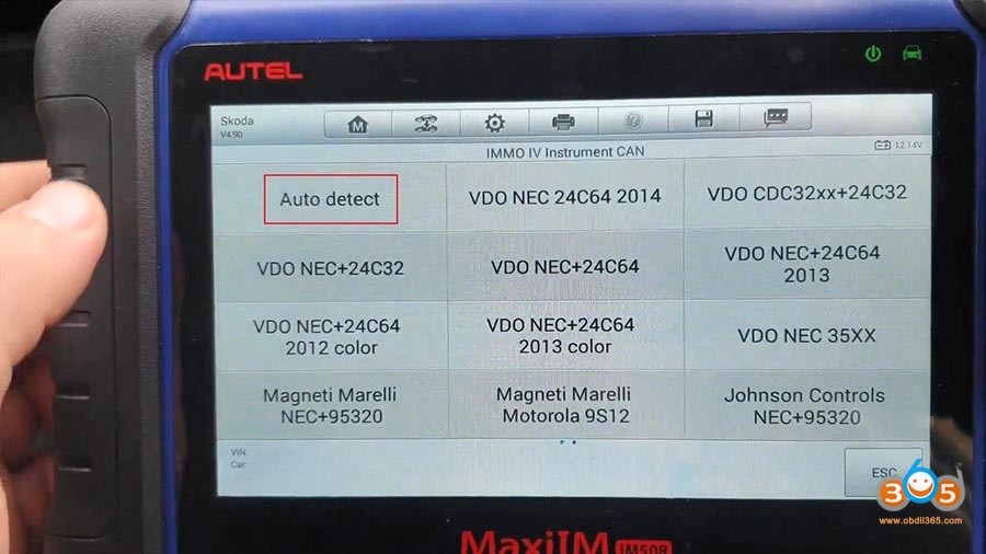 Autel Maxiim Im508 Skoda Octavia 2013 All Keys Lost 07
