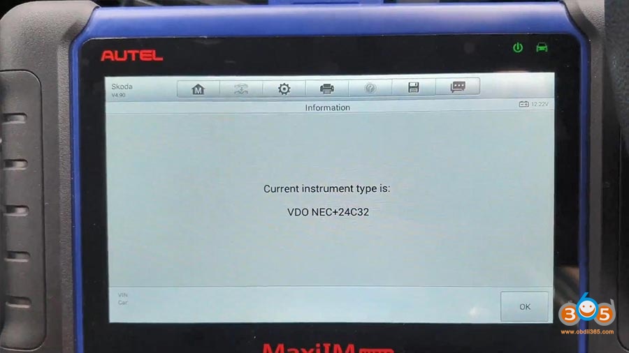 Autel Maxiim Im508 Skoda Octavia 2013 All Keys Lost 08
