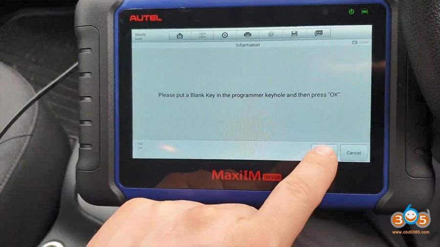 Autel Maxiim Im508 Skoda Octavia 2013 All Keys Lost 12