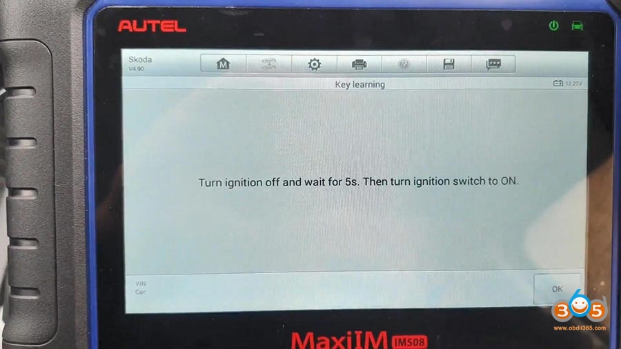 Autel Maxiim Im508 Skoda Octavia 2013 All Keys Lost 19