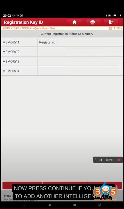 Launch X431 V Register Key 10