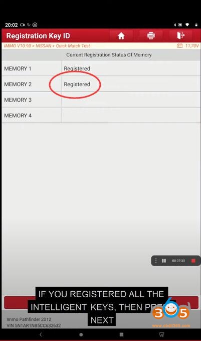 Launch X431 V Register Key 11