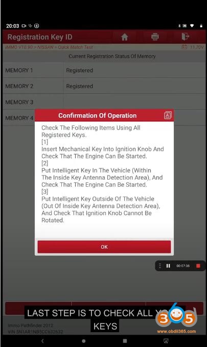 Launch X431 V Register Key 12