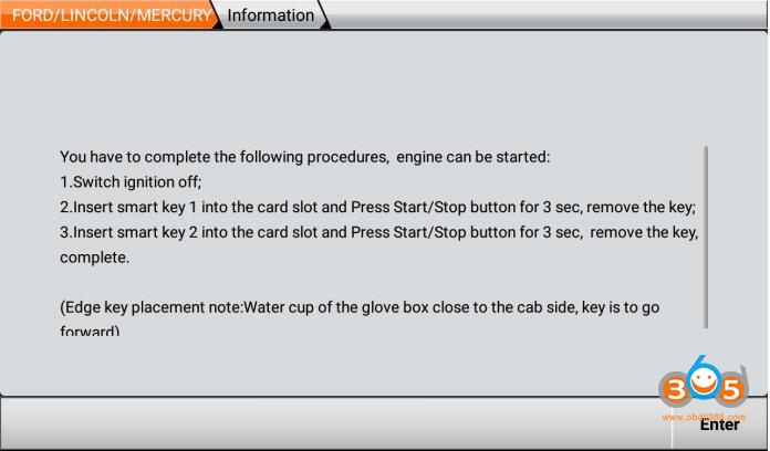 Obdstar Ford All Keys Lost 29