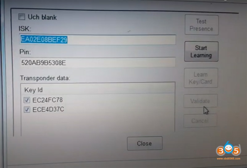 Renolink Laguna3 Key Card 13