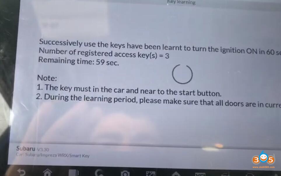 Autel Im608 Subaru Wrx 2018 Key 13