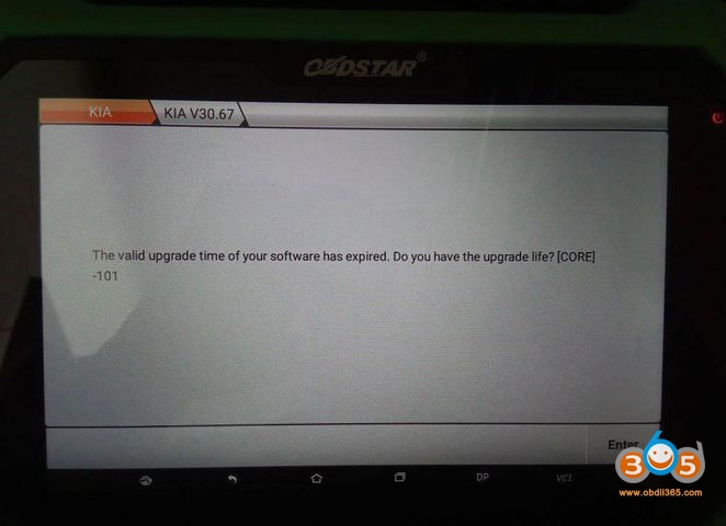 Obdstar X300 Dp License Expired