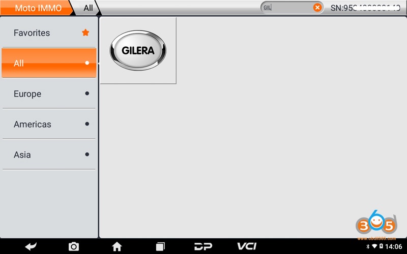 Obdstar GILERA ACI60X Key Programming 1