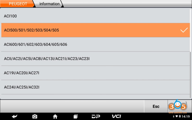 Obdstar PEUGEOT ACI50X Key Programming 4