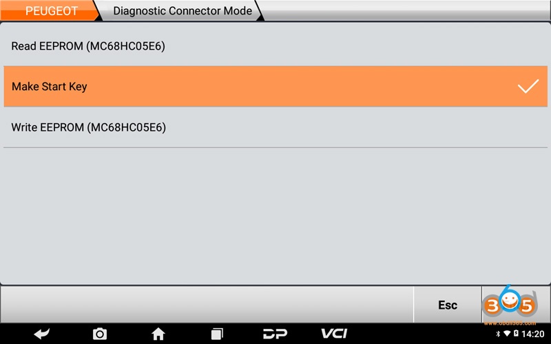 Obdstar PEUGEOT ACI50X Key Programming 7