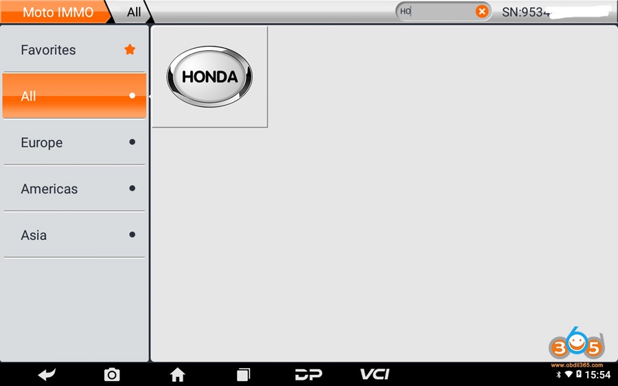 Obdstar Program HONDA ADV Motor Key 2