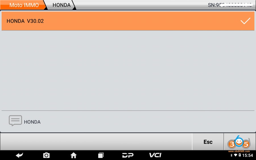 Obdstar Program HONDA ADV Motor Key 3