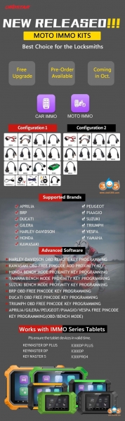 
			OBDSTAR X300 DP Plus Adds Motorcycle IMMO Key Programming		