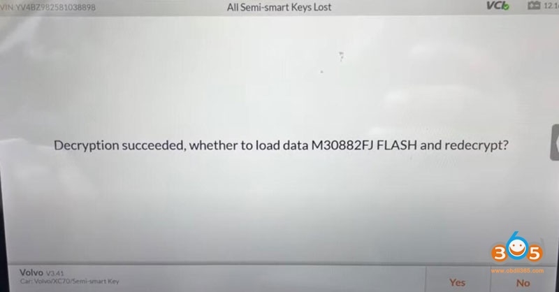 
			Autel IM608 Program 2008 Volvo XC70 All Keys Lost		