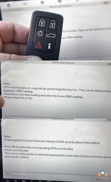 
			Autel IM608 Program 2008 Volvo XC70 All Keys Lost		