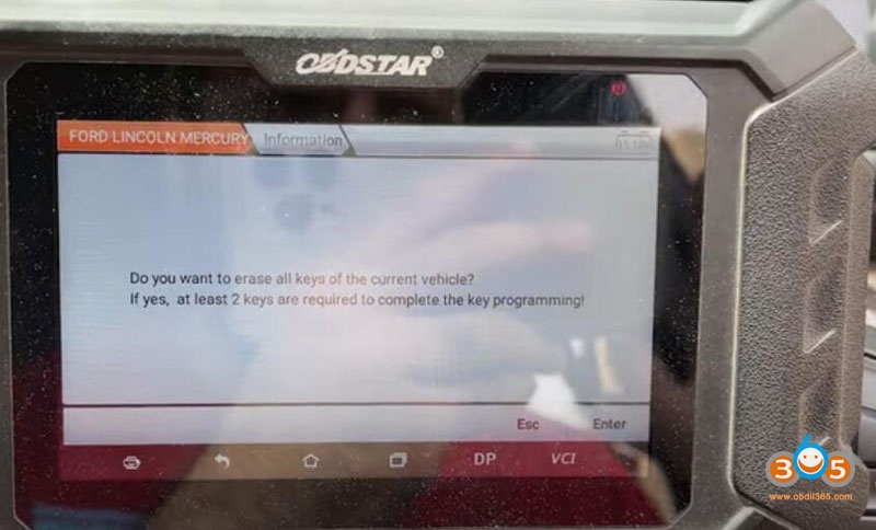 Obdstar Ford Endeavour All Keys Lost 10