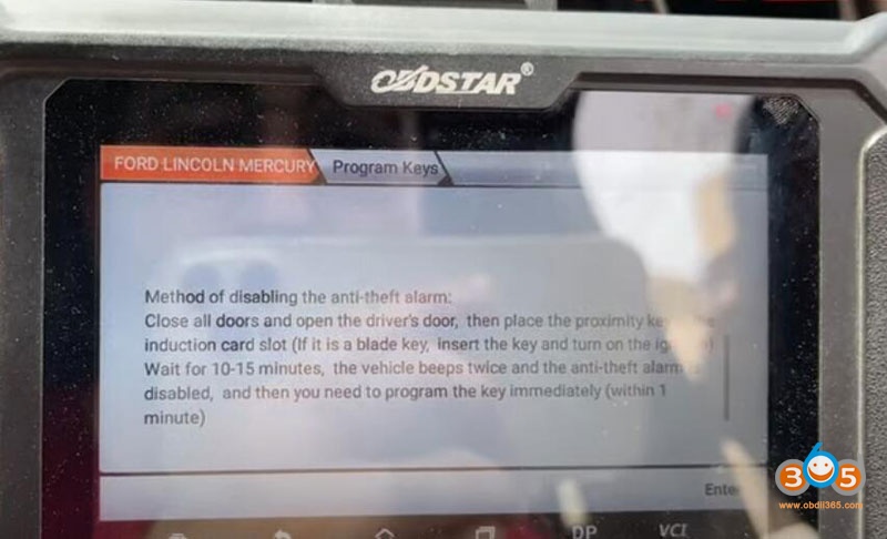 Obdstar Ford Endeavour All Keys Lost 11