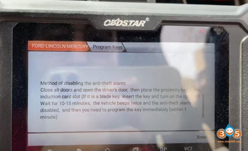 
			Program Ford Endeavour 2016-2018 All Keys Lost with Active Alarm by OBDSTAR		