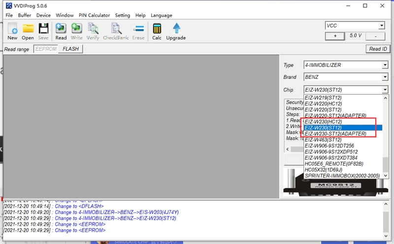 
			CGDI MB Failed to Collect W230 EIS Data Solution		