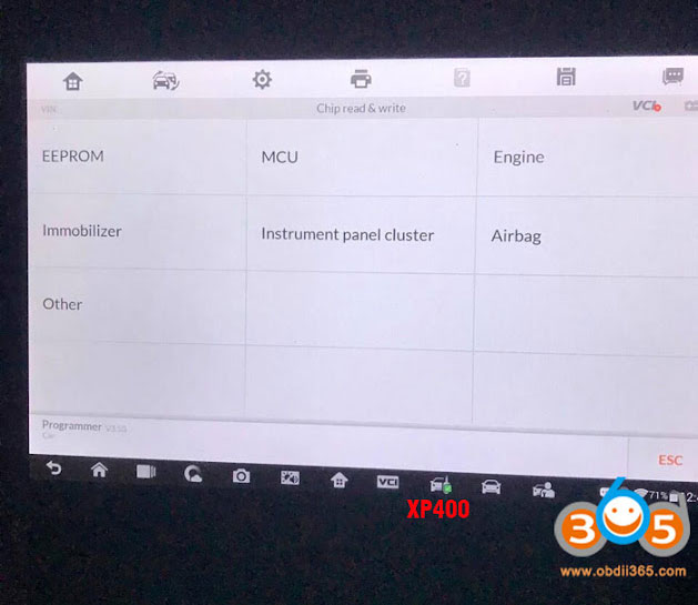 Autel Im508 Remote Menu 2