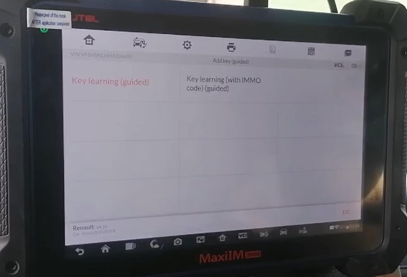 Autel Im608 Renault Duster 2017 Via Obd 0