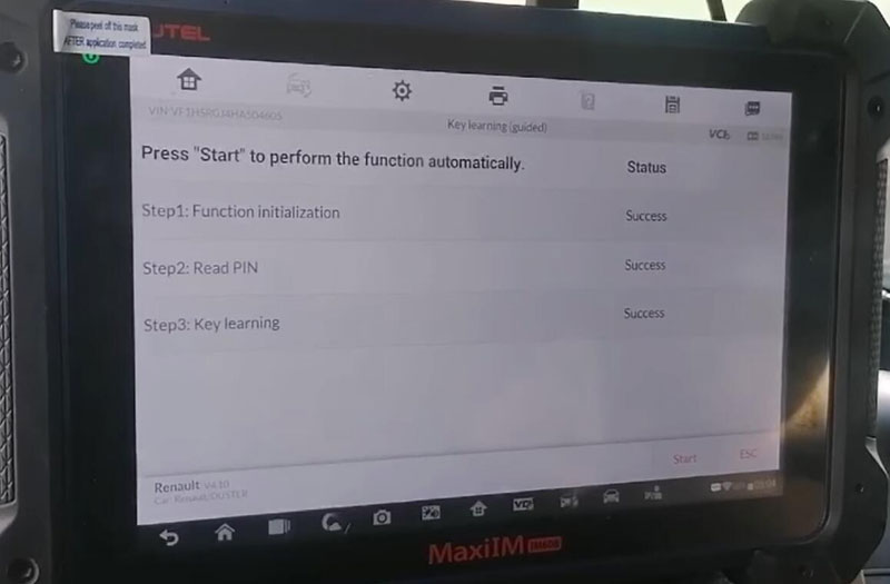 Autel Im608 Renault Duster 2017 Via Obd 10