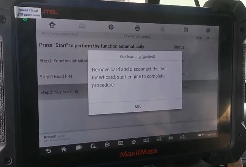 Autel Im608 Renault Duster 2017 Via Obd 9
