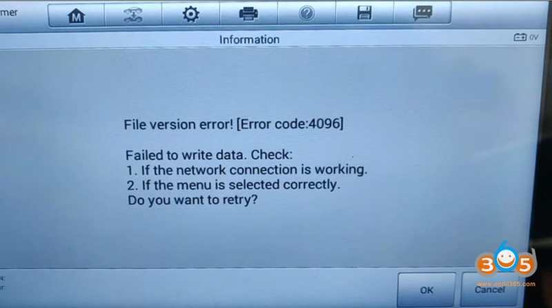 
			Autel IM508 Cannot Upload CAS Dump Error Code 4096 Solution		