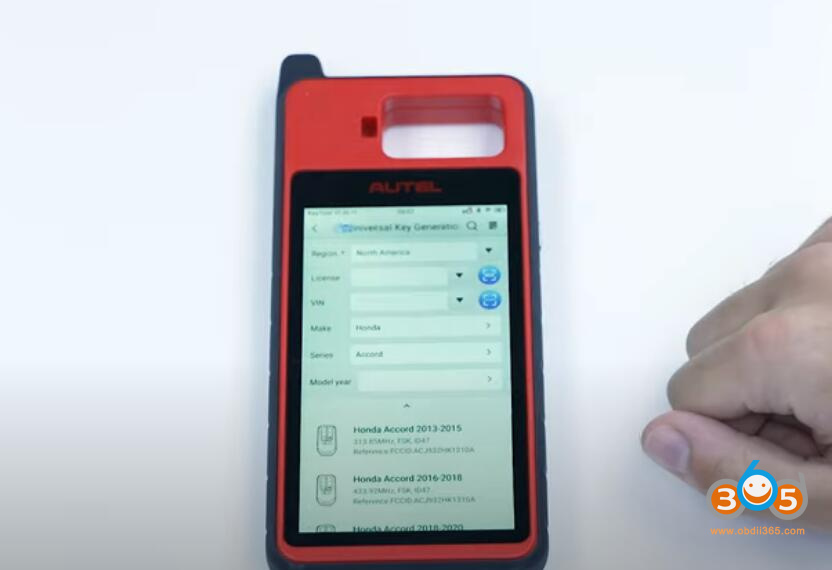 Autel Km100 Generate Honda Key 4