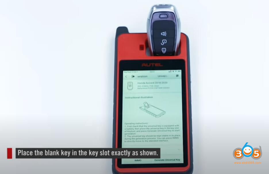 Autel Km100 Generate Honda Key 7